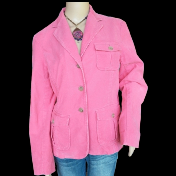 Lands' End Jackets & Coats Lands End Pink Corduroy Jacket Poshmark
